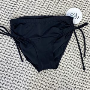 Mod Bod Ruched Sides Bikini Bottoms Black XS